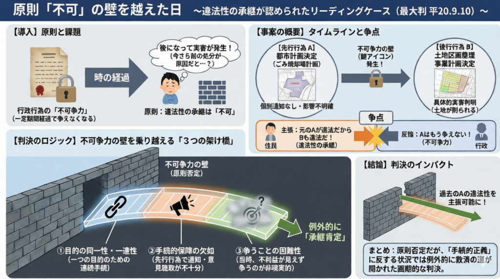違法性の継承の図解