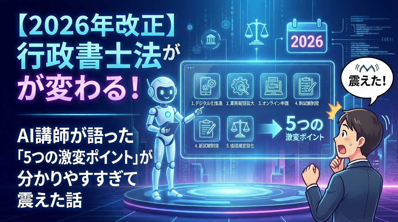 2026年行政書士法改正